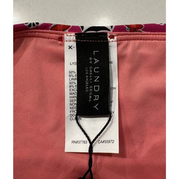 NEW Laundry By Shelli Segal Medium Colorful Bikini Bottom Crochet Trim Print - Picture 8 of 9